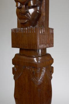 Charles Alphonse Combes Africanist Palmwood Pedestal by Charles Combes - 973338