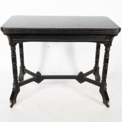 Charles Bevan Bevan Marsh Jones Cribb An Aesthetic Movement walnut ebonized card table - 4182751