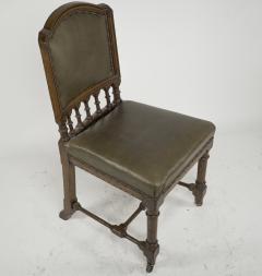 Charles Bevan Charles Bevan attributed Gothic Revival Oak Desk or Side Chair - 4191597