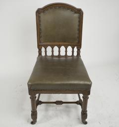 Charles Bevan Charles Bevan attributed Gothic Revival Oak Desk or Side Chair - 4191601