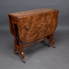 Charles Bevan Charles Bevan for Marsh Jones A Gothic Revival Burr Walnut Sutherland Table - 4182756