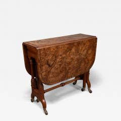 Charles Bevan Charles Bevan for Marsh Jones A Gothic Revival Burr Walnut Sutherland Table - 4186710