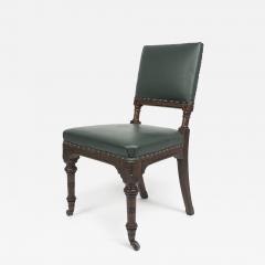 Charles Bevan Charles Bevan for Marsh Jones Gothic Revival Side Chair with Chamfered Edges - 4186682