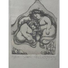 Charles Bragg Charles Bragg Seven Deadly Sins Signed Engraving Print Sloth - 4282535