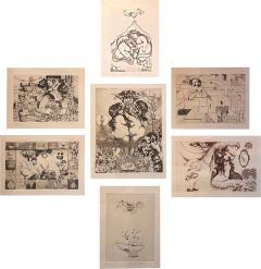 Charles Bragg Charles Bragg Seven Deadly Sins Surrealist Lithograph Set - 3398130