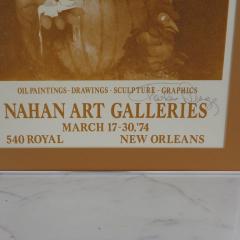Charles Bragg Signed 1974 Charles Bragg New Orleans Important Exhibition Poster - 2790534