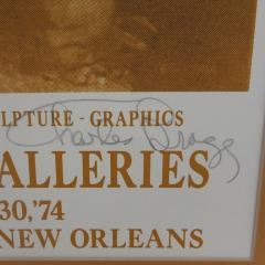 Charles Bragg Signed 1974 Charles Bragg New Orleans Important Exhibition Poster - 2790536