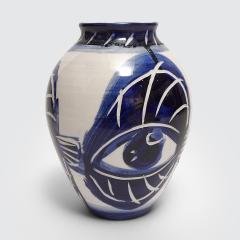 Charles Brun Theremin 3 FISHES Glazed ceramic vase - 4572479
