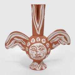 Charles Brun Theremin RED HYPNOS Ceramic winged vase - 4572462
