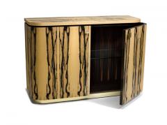 Charles Burnand Riccardo Sideboard in White Ebony Macassar Ebony and Brass - 1487737