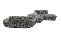 Charles Burnand Vincent Curved Sofa Designed for Salon A D Upholstered in Tibor Fabric - 1465434