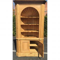 Charles Charles Antique English Country Rustic Pine Corner Cupboard - 1654524