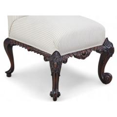 Charles Charles George II Style Walnut Side Slipper Chair 1 of 4 - 4406725