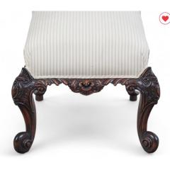 Charles Charles George II Style Walnut Side Slipper Chair 1 of 4 - 4406726