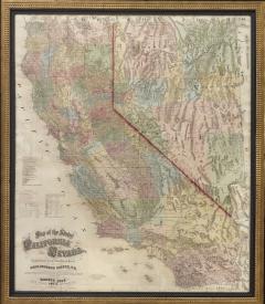 Charles Drayton Gibbes 1873 Map of the States of California and Nevada by Charles Drayton Gibbes - 3467243