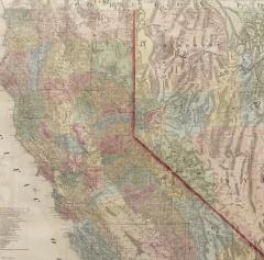 Charles Drayton Gibbes 1873 Map of the States of California and Nevada by Charles Drayton Gibbes - 3467245