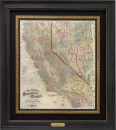 Charles Drayton Gibbes 1873 Map of the States of California and Nevada by Charles Drayton Gibbes - 3479338