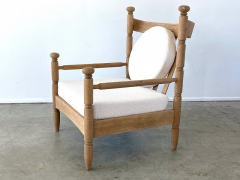 Charles Dudouyt 1940S FRENCH CERUSED OAK CHAIRS - 2732308