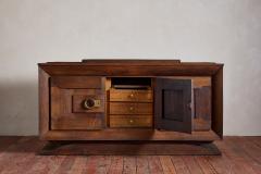 Charles Dudouyt 1940s French Oak Geometric Sideboard - 4216032