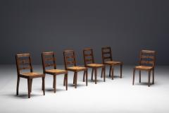 Charles Dudouyt Art Deco Dining Chairs by Charles Dudouyt France 1940s - 4239280