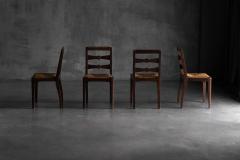 Charles Dudouyt Art Deco Dining Chairs by Charles Dudouyt France 1940s - 4239286