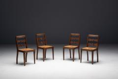 Charles Dudouyt Art Deco Dining Chairs by Charles Dudouyt France 1940s - 4239306