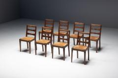 Charles Dudouyt Art Deco Dining Chairs by Charles Dudouyt France 1940s - 4239313