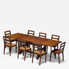 Charles Dudouyt Art Deco Dining Set by Charles Dudouyt France 1940s - 4241934