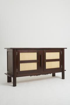 Charles Dudouyt Art Deco Oak and Rattan Sideboard - 3596667