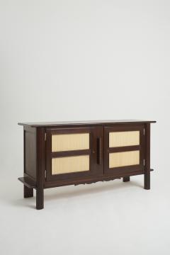 Charles Dudouyt Art Deco Oak and Rattan Sideboard - 3596668