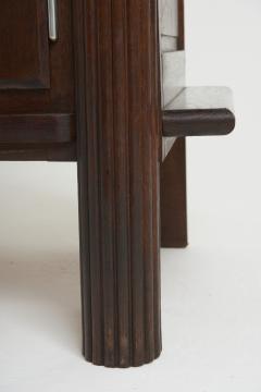 Charles Dudouyt Art Deco Oak and Rattan Sideboard - 3596673