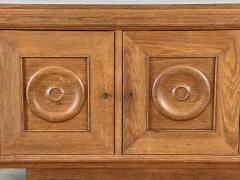 Charles Dudouyt CIRCLE OAK SIDEBOARD 1940S - 2248305