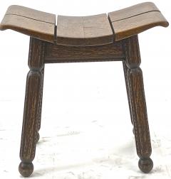 Charles Dudouyt Charles Dudouyit rarest oak carved stool - 910020