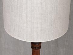 Charles Dudouyt Charles Dudouyt Attributed Floor Lamp in Turned Oak France 1950s - 4823657