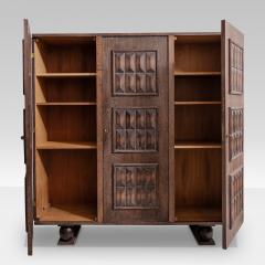 Charles Dudouyt Charles Dudouyt Cerused Oak Tall Cabinet - 3974242