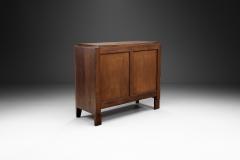 Charles Dudouyt Charles Dudouyt Oak Carved Sideboard with Brass Keys France 1940s - 3075520