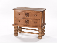 Charles Dudouyt Charles Dudouyt charming carved chest of drawers - 2019940