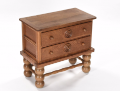 Charles Dudouyt Charles Dudouyt charming carved chest of drawers - 2019943