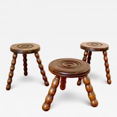 Charles Dudouyt FRENCH CARVED STOOLS - 2823175