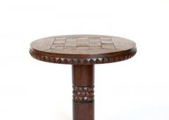 Charles Dudouyt FRENCH OAK SIDE CARVED TABLE ART DECO AFRICANIST INFLUENCE - 3561863