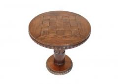 Charles Dudouyt FRENCH OAK SIDE CARVED TABLE ART DECO AFRICANIST INFLUENCE - 3561871