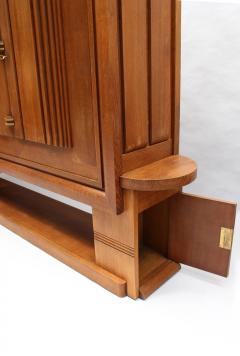 Charles Dudouyt Fine Large French 1930s Oak Cabinet by Dudouyt - 3117257