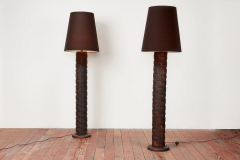 Charles Dudouyt GIANT FRENCH BRUTALIST FLOOR LAMP - 2926988