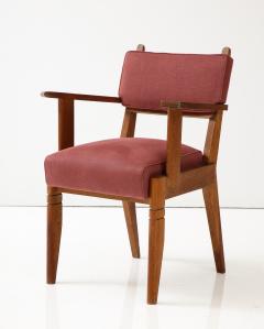 Charles Dudouyt Oak Armchair by Charles Dudouyt France c 1940 - 3296984