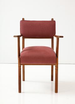 Charles Dudouyt Oak Armchair by Charles Dudouyt France c 1940 - 3296986