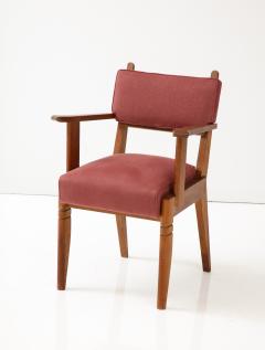 Charles Dudouyt Oak Armchair by Charles Dudouyt France c 1940 - 3296988