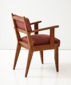 Charles Dudouyt Oak Armchair by Charles Dudouyt France c 1940 - 3296989