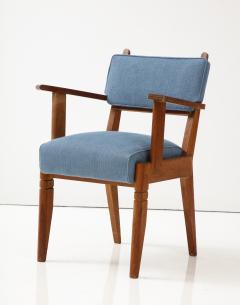 Charles Dudouyt Oak Armchair by Charles Dudouyt France c 1940 - 3361521