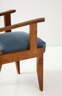 Charles Dudouyt Oak Armchair by Charles Dudouyt France c 1940 - 3361526