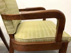 Charles Dudouyt Pair Charles Dudouyt Oak Armchairs - 2802038